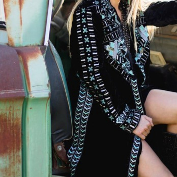 Boho Gypsy Soft Lux and Velvet Duster Jacket - Picture 8 of 8